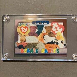 Ty Beanie Babies Official Card with Multicolor Design
